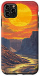 Coque pour iPhone 11 Pro Max Grand Canyon At Dawn Vintage Paysage graphique