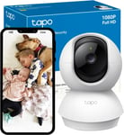 Tapo Pan/Tilt Smart Security Camera, Baby Monitor, Indoor CCTV, 360° Rotationa