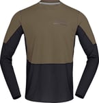 Norrøna Men's Senja Equaliser Lightweight Long Sleeve Olive Night, XL