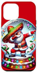 iPhone 12 Pro Max Mexican Santa Claus Dabbing Christmas Sombrero Cholo Case