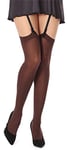 Bellivalini Bas Pour Porte-Jarretelles en Microfibre Femme 40 DEN BLVFI1006 (Mocca, XS/S (Taille du Fabricant: 1/2))