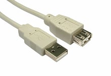 Cables 4 ALL 5m USB Extension Cable A-A Male to Female 5 metre USB2.0 