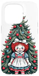 iPhone 15 Pro Raggedy Ann in front of a Christmas Tree Case