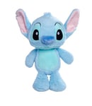 Disney Stitch 25cm plush toy in flopsie style, cute soft toy pastel blue colour, suitable for kids and adults, and treat, officially licensed by Disney