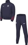 Nike England Tracksuit Ent Y Nk Df Strk Trk Suit K, Purple Ink/Rosewood/White, FJ3065-555, S