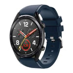 Huawei Watch GT 22mm twill silikoni ranneke - Tummansininen