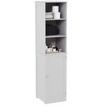 Bath Vida Priano Bathroom Cabinet Storage Cupboard Floor Standing Tallboy Unit, White