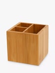 Osco Bamboo 3 Section Pen Pot