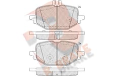 Bromsbelägg R Brake - Mercedes - W206