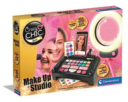 Clementoni - 18744 - Crazy Chic - Make Up Artist Studio - Children Make Up Set For Girls, Make Up For Girls Age 6, Cosmetics For Teenage Girls, Creative Gift For Girls