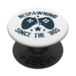 Old Gamer Vintage Retro Video Game Funny 90s Gamer PopSockets Adhesive PopGrip