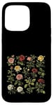 Coque pour iPhone 15 Pro Max Vintage Botanique Rose Fleur Fille Mignon Floral Plant Mom