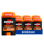 Mennen ENDURANCE Deodorant homme 72H stick large sans alcool anti traces - Lot de 6