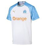 Puma Olympique de Marseille Home Maillot Homme, White/Bleu Azur, X-Large