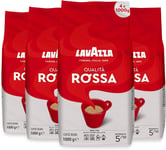 Lavazza Qualita Rossa Coffee Beans' Medium Roast'1 kg Each (4 Pack)fast shipping