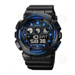 C Smart Watch PU LED Luminous Sports Vattentät Digital Military Blue Strap Digital Watch Sports Watch Digital Watch