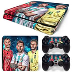 Kit De Autocollants Skin Decal Pour Ps4 Slim Game Console Full Body Soccer Surf National Trend Style, T1tn-Ps4slim-7083