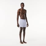 Lacoste Short de bain court séchage rapide Taille M Bleu Clair/vert