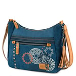 Lois - Sac À Main Femme Élégant, Sac Bandoulière Femme Cuir, Sac Femme Tendance, Sac À Main Femme Chic, Sac A Main Femmes Bandoulieres, bleu