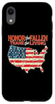 Coque pour iPhone XR Honor the Fallen, Thank the Living Patriotic Appreciation