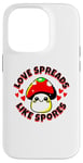 iPhone 14 Pro Love Spreads Like Spores Cute Funny Kawaii Mushroom Case