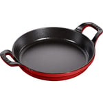 Uunivuoka Staub pyöreä 20 cm, Valurauta Kirsikka 40509-895-0