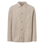 Knowledge Cotton Linen Overshirt Herr