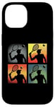 Coque pour iPhone 14 Joueur de tennis Pop Art - Amateur de tennis vintage