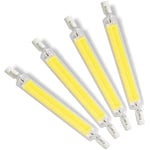 YDHNB 118mm R7S Ampoule LED, 20W Dimmable COB Filament Linéaire 360 Degrés J118 Lampe Projecteur 2000LM équivalent Ampoule Halogène 200W pour Applique Murale/Lampadaire,Cool White 4pcs,110V