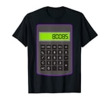 Calculator Funny 80085 Boobs Graphic T-Shirt