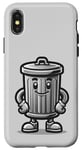 iPhone X/XS Garbage Trash Can Cartoon Character Design Case