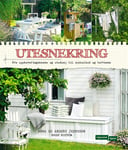 Utesnekring  fra oppbevaringskasse og utedusj til sykkelbod og terrasse