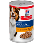 Mature Adult 7+ Savory Chicken Canned - Wet Dog Food 370 g x 12 - Hund - Hundefôr - Våtfôr - Hills Science Plan