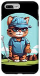 Coque pour iPhone 7 Plus/8 Plus Sport de golf amusant avec ce costume de chat amusant