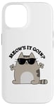 Coque pour iPhone 14 Jeu de mots amusant pour chats Meow's It Going