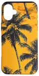 Coque pour iPhone 16 Plus Jaune Vintage Motif Palmier Tropical Paradise Decor