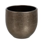 BigBuy Garden Pot métallique céramique 40 x 40 x 37 cm