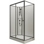 Schulte - jamais utilisé ]- Cabine de douche intégrale avec porte coulissante, verre 5 mm, Cabine de douche complète Tahiti 120 x 80 cm, paroi