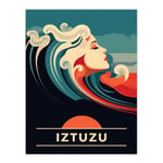 The Seaside Calls Iztuzu Beach Turkey Sunset Woman of the Waves Sea Siren Ocean Unframed Wall Art Print Poster Home Decor Premium