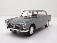 WHITEBOX, PEUGEOT 404 1960 gris métallique, échelle 1/24, WBXWB124160