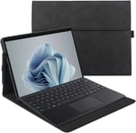 Coque de Protection pour Microsoft Surface Pro 9 avec Coque Souple en TPU Compatible avec Clavier - Design Ultra Fin et léger - Dissipation de la Chaleur (Noir)