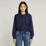 Bomber Sweater Jacket - Dark blue - Women