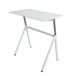 Höj- och sänkbart skrivbord Stand Up, krom/vit, gasfjäder, bordsskiva 96x62 cm, höjd 75-119 cm, 5 färger