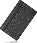 Spanish Keyboard Bluetooth Wireless Super Slim (4 mm) 10 inch for iOS iPad/Tablet Android Samsung,Huawei,Lenovo,Black.[Y1038]