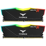 Team T-Force Delta 32GB Kit (2 x 16GB), DDR4, 3200 CL16 RGB Memory - Black TF3D432G3200HC16FDC01