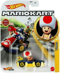 Hot Wheels - Die-cast Toad Standard Mario Kart (GLP37)