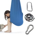 2022 Nytt Aerial Yoga Swing Set & Hängmattesats För Flexibilitet & Smärtlindring [DB] Light blue 150*280CM