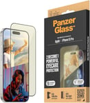 PanzerGlass™ Advanced Anti-Reflective and Anti-Blue Light Screen Protector for Apple iPhone 15 Pro, Protect Your Eyes, Protect Your Phone - Case friendly full screen protector with mounting aid