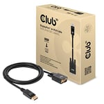 Club 3D CAC-1012 DisplayPort™ to VGA Cable M/M 2m 28AWG