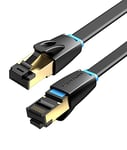 VENTION Cat 8 Ethernet Cable 5m Flat High Speed Internet Cable 40Gbps 2000MHz Rj45 Network Lan Cable Gold-Plated Broadband Cable for PC, PS5/4, Xbox, Router, Modem etc